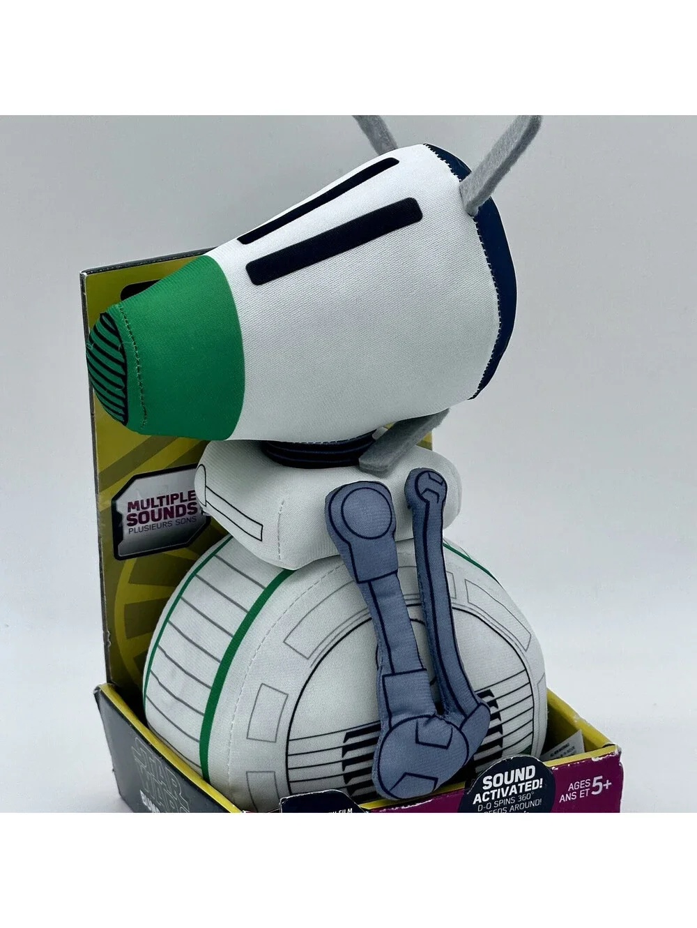 Star Wars Bump 'N Go D-O Plush 8 Inch w/ Voice Sounds Activated Disney NEW